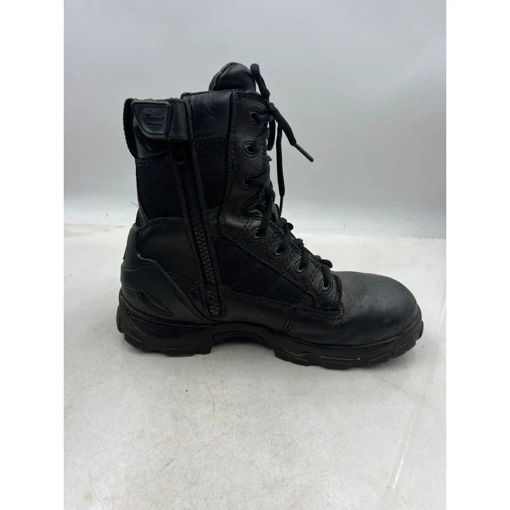 Thorogood Boots Mens Sz 9W Combat Leather Work Sniper Tactical Side Zip 834-6760